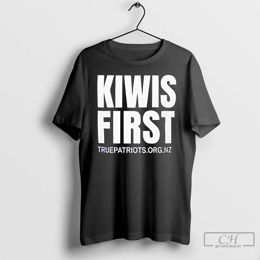 Premium Kiwis First Truepatriots Org Nz T Shirts