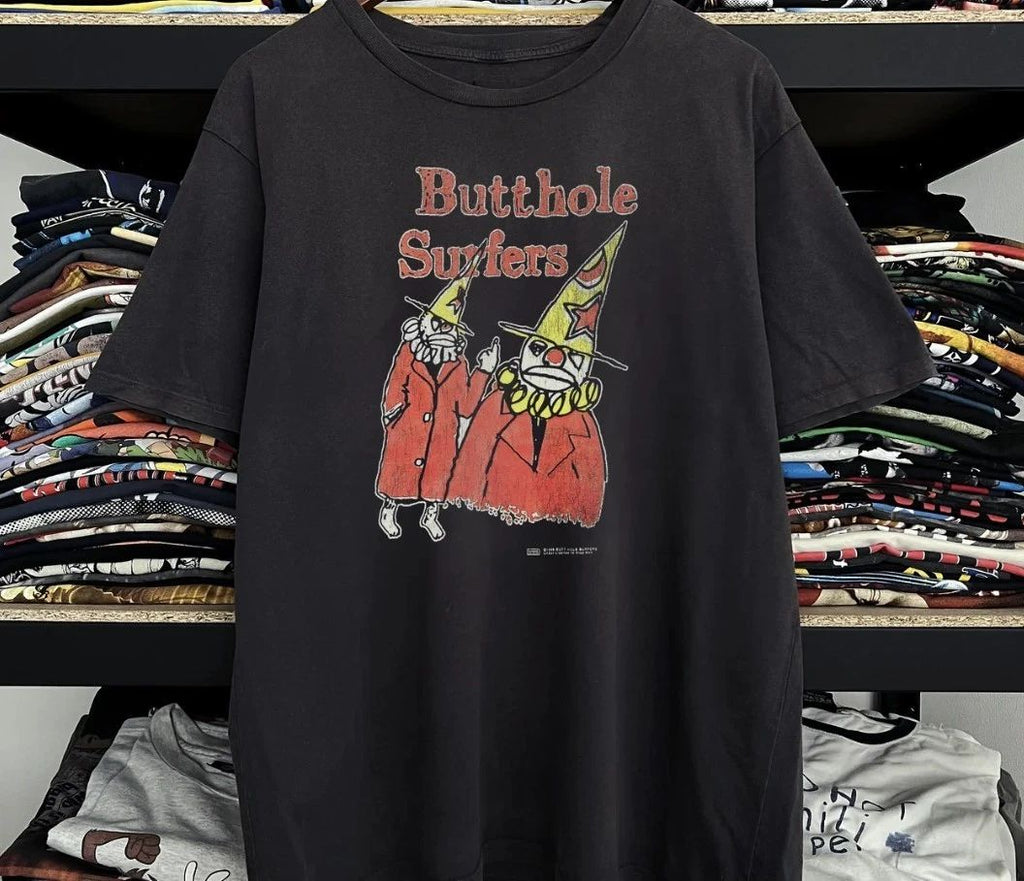 1996 Butthole Surfers Black Tee Shirt Reprint Gift Fan Shirt  AN69991