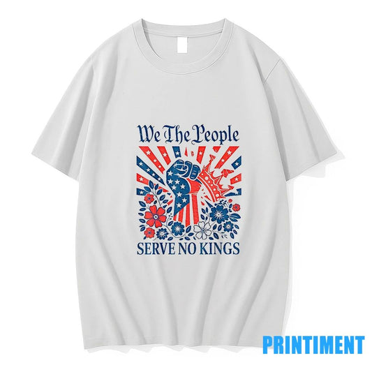 We The People Serve No Kings Patriotic Graphic Tshirts Sweater