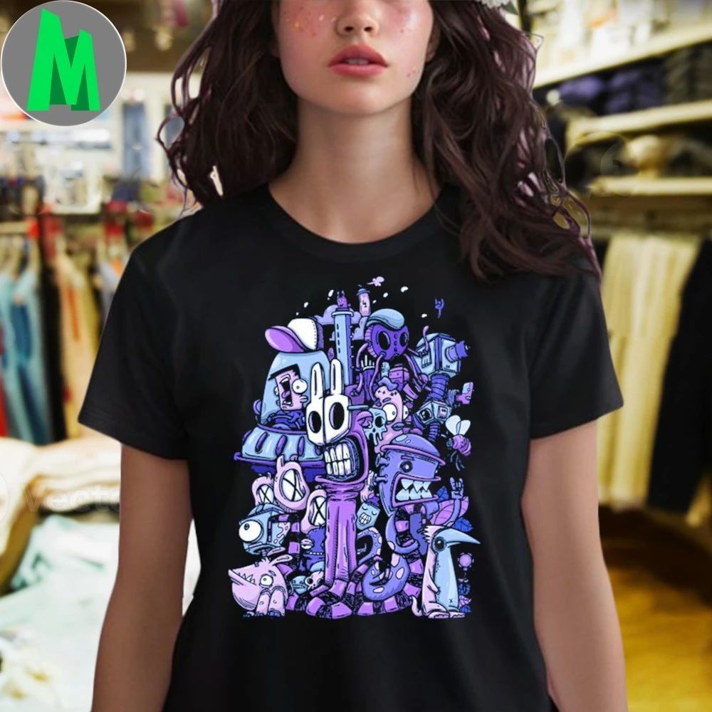 Purple Chaos Surrealist Creative Chaos Shirt