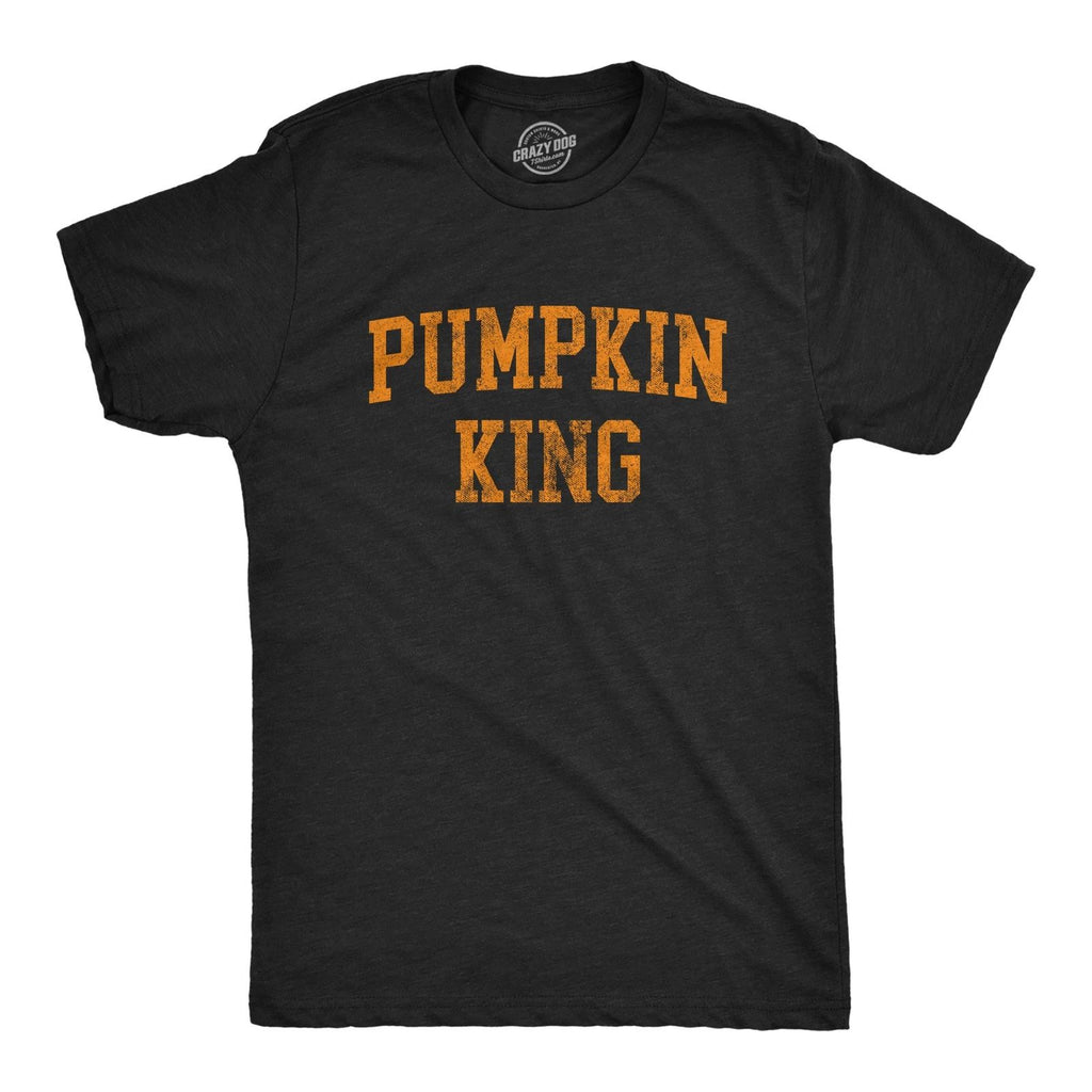 Mens Pumpkin King T Shirt Funny Halloween Jack-O-Lantern Autumn Graphic Novelty