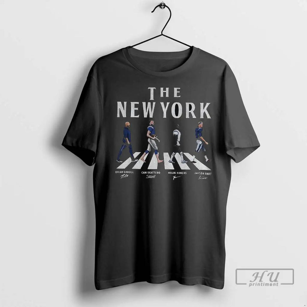 Trending The New York Brian Daboll Cam Skattebo Malik Nabers And Jaxson Dart Abbey Road