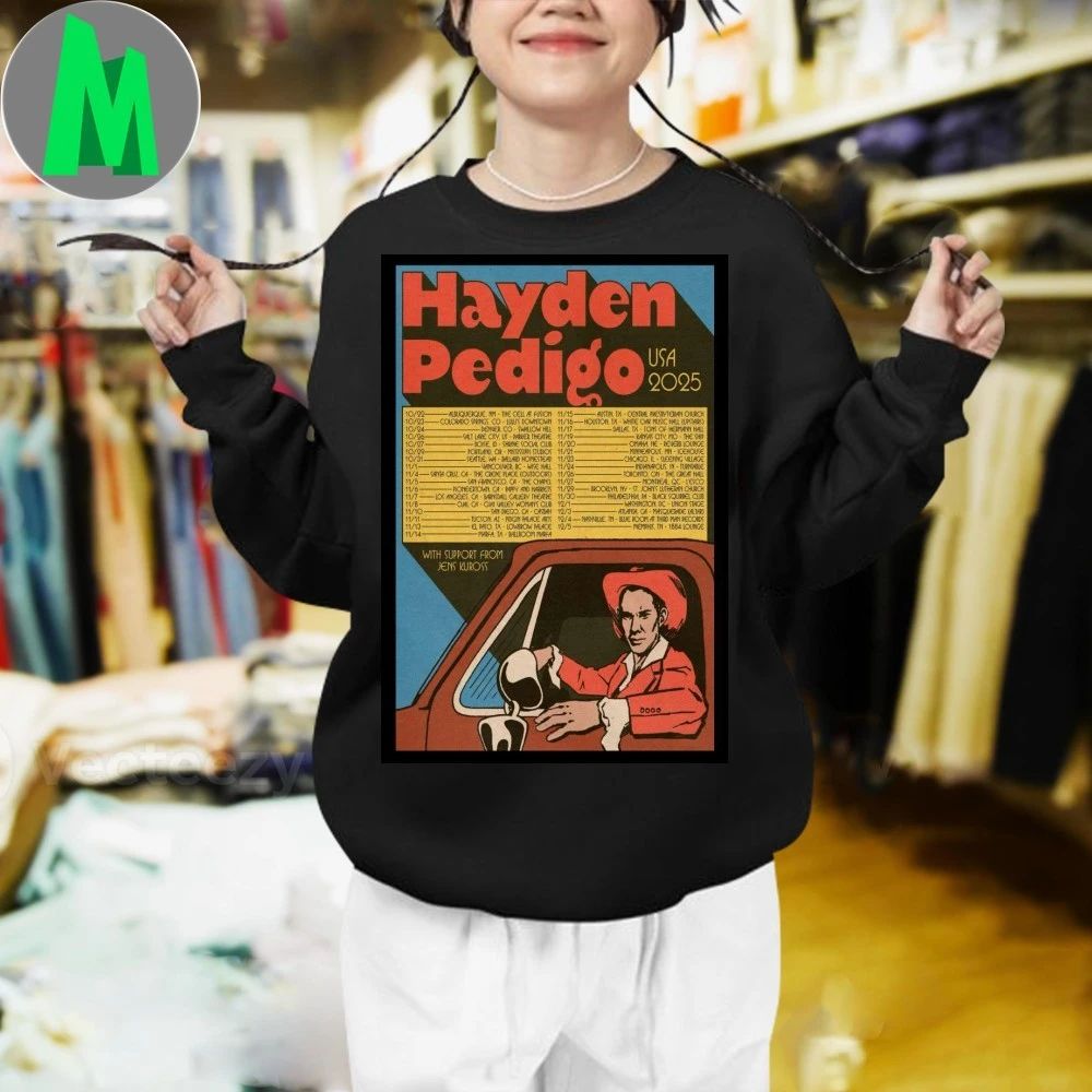 Hayden Pedigo USA 2025 Tour Poster Shirt