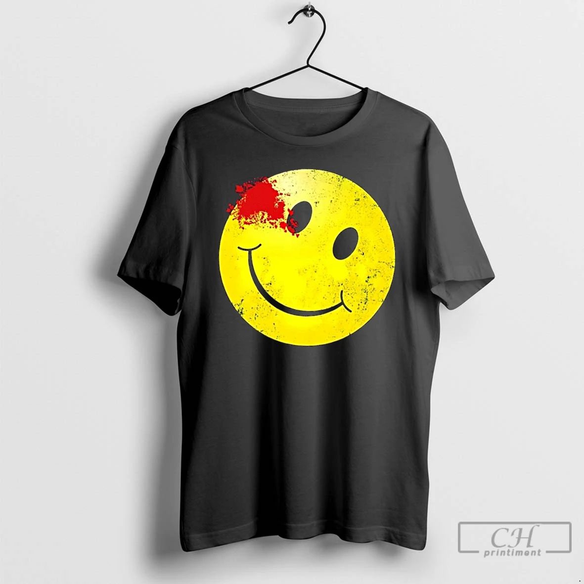Classic Bloody Smiling Face Vintage Smile T Shirts