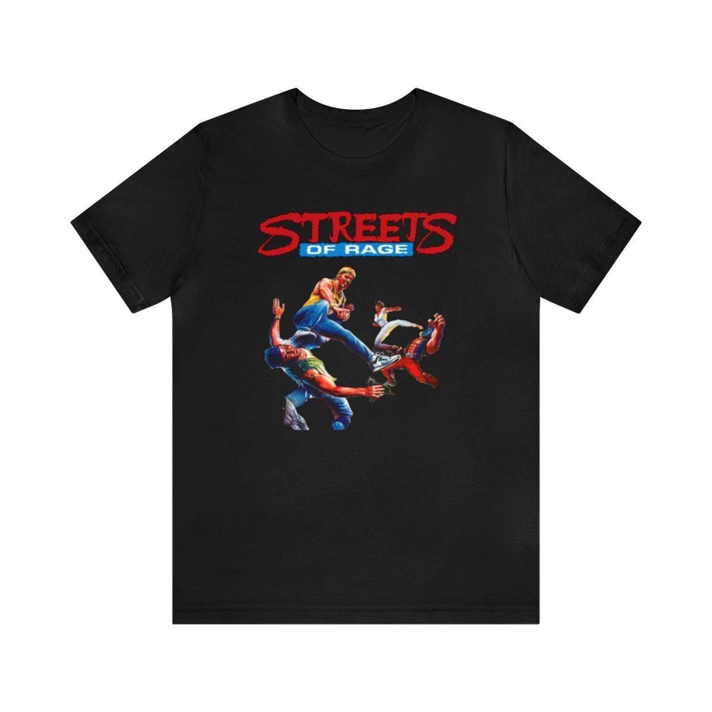 Streets of Rage Sega Genesis Cover Retro Style Pixel Unisex Short Sleeve T-Shirt