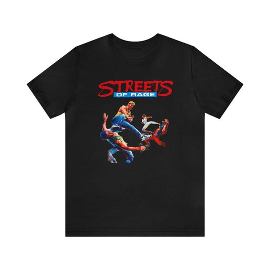 Streets of Rage Sega Genesis Cover Retro Style Pixel Unisex Short Sleeve T-Shirt