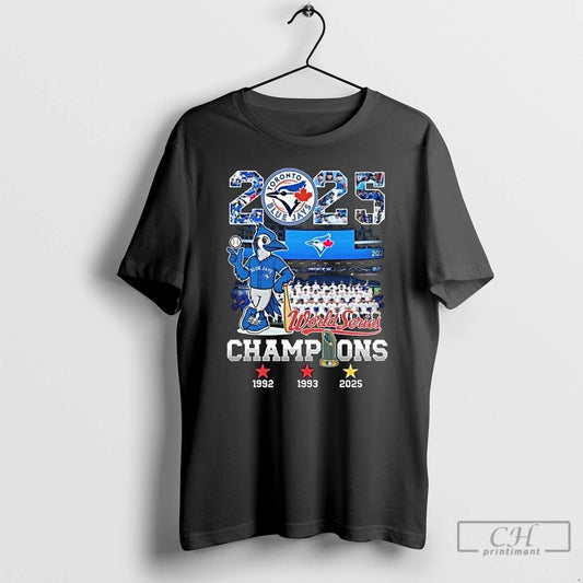 Classic 2025 Toronto Blue Jays World Series Champions Mascot Vintage Long Sleve T Shirts