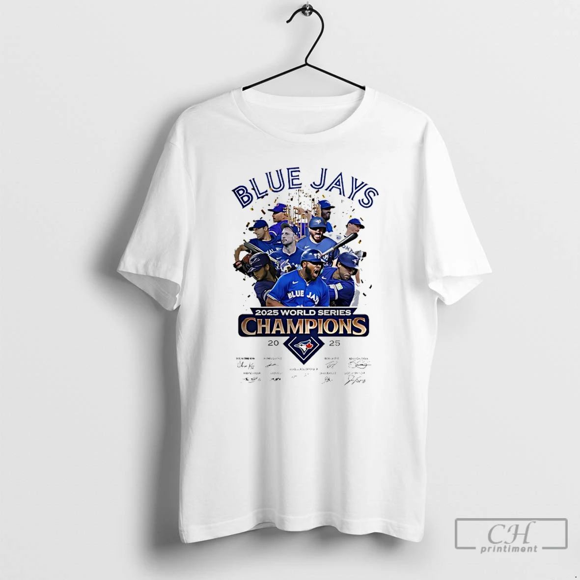 Classic Toronto Blue Jays 2025 World Series Champions Players Signature T Shirts