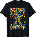 Bruh Its OK to Be Different Autism Awareness Kids Boys Youth T-Shirt