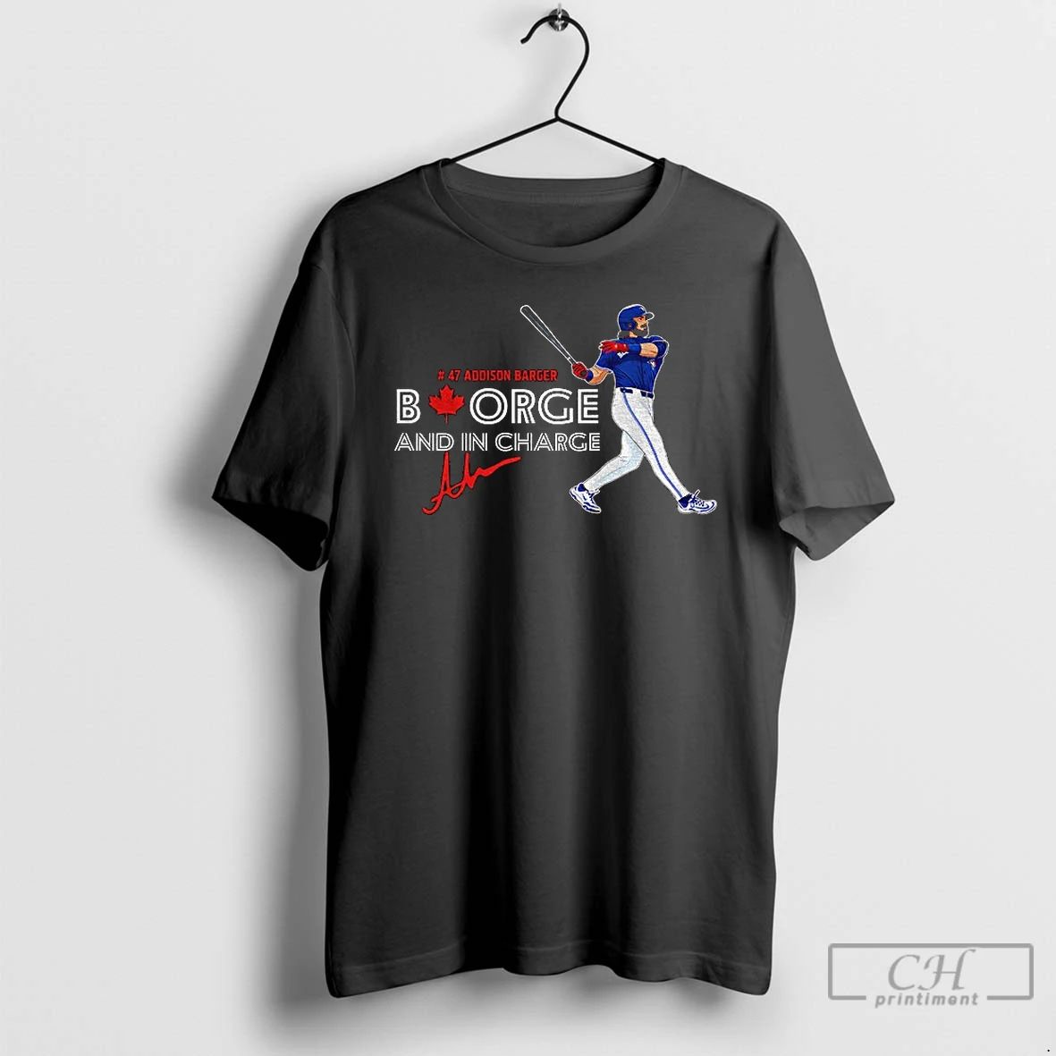 Premium Addison Barger Blue Jays 2025 Design Borge And In Charge T Shirts