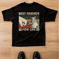 Best Friends For Life Squirrel Fist Bump Vintage Funny Animal T-Shirt