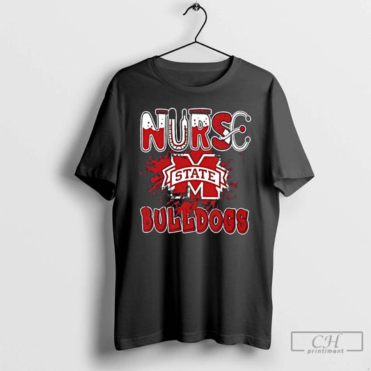 Classic Nurse X Mississippi State Bulldogs Football T Shirts