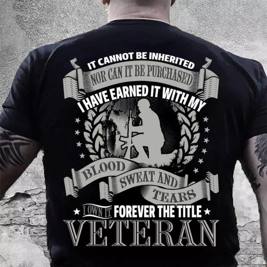 Veteran T Shirt Forever The Title Veteran Standard T Shirt Veterans Day Shirts