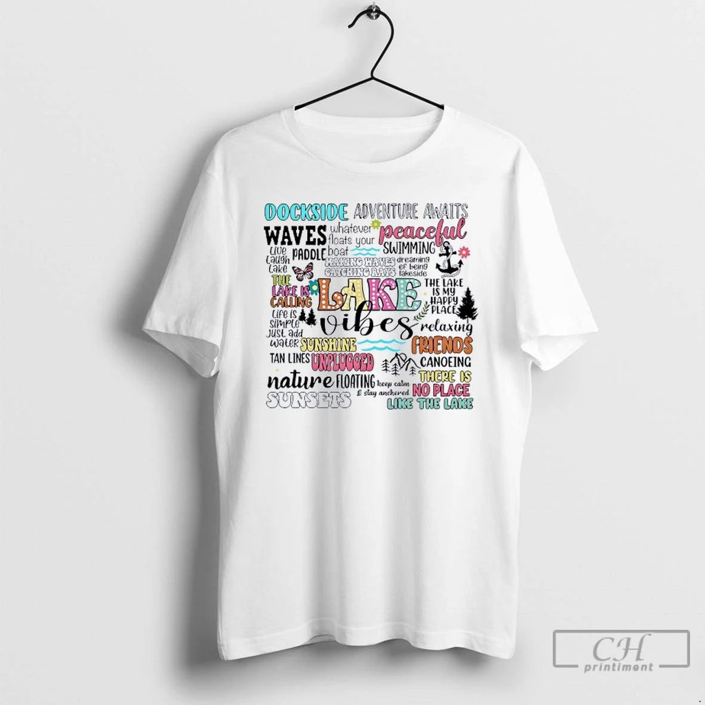 Classic Lake Vibes Dockside Adventure Awaits Peaceful Swimming T Shirts