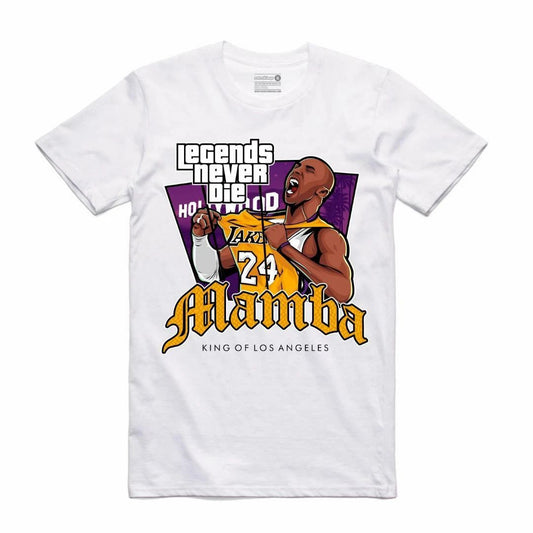 NEW Streetwear on Demand LEGEND KING OF LA Tee Shirt WHITE SM-3XL MADE IN USA