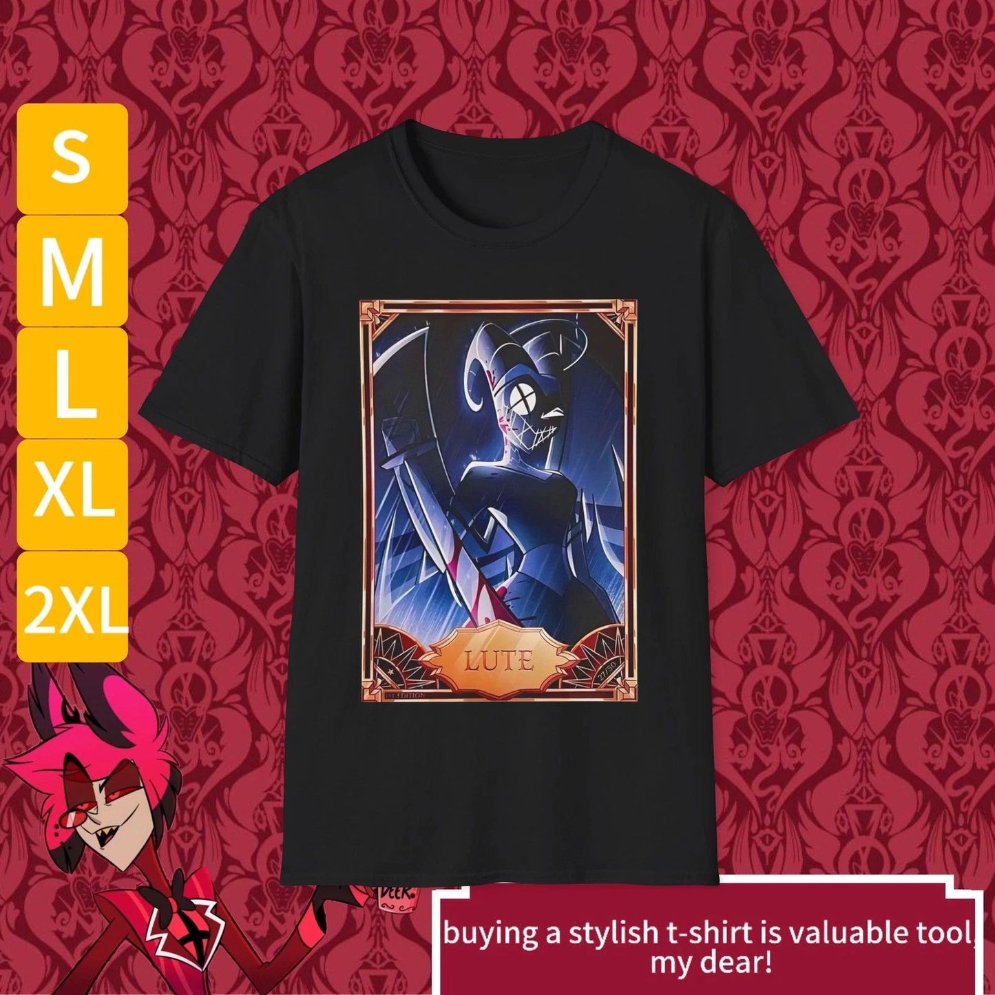 Hazbin Hotel Lute Adam Vaggie Angels Unisex Softstyle T-Shirt