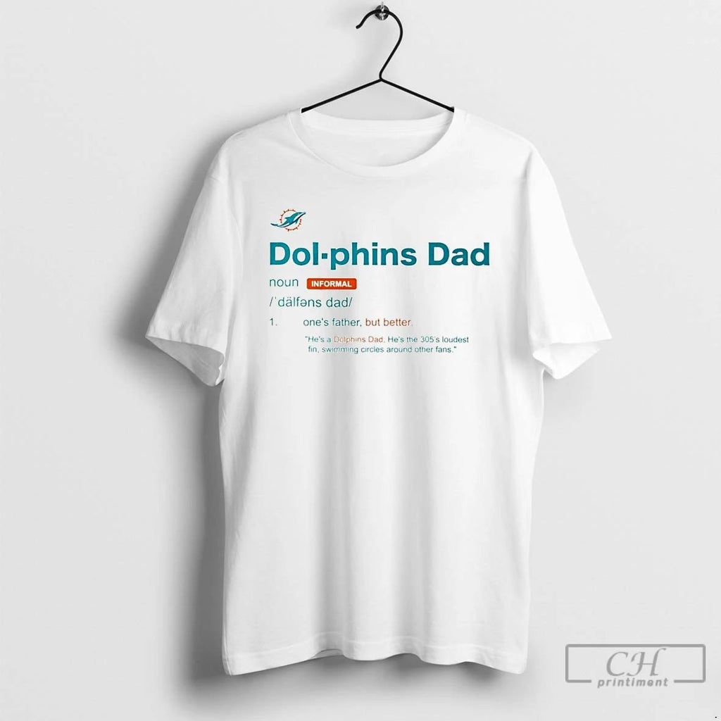 Premium Miami Dolphins Dad Definition Ornaments T Shirts