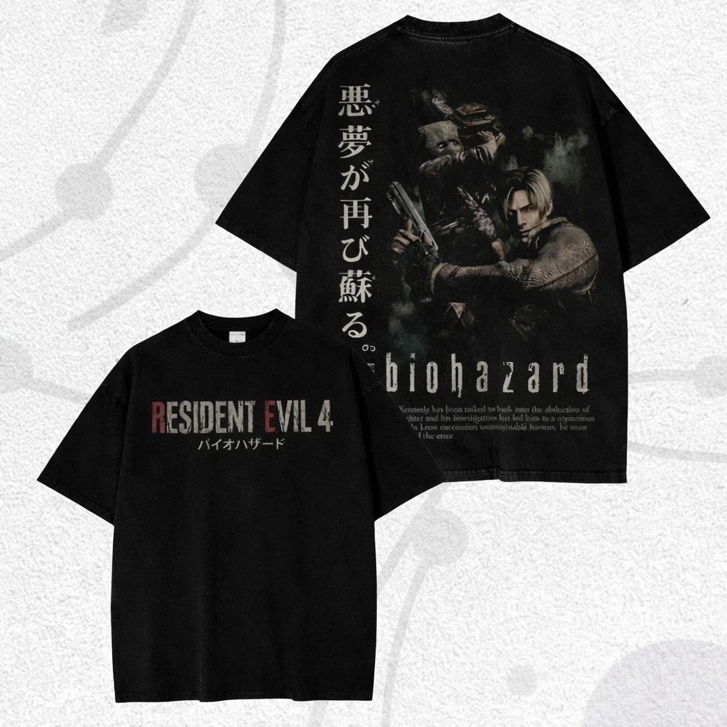 Vintage Fan Gift , Resident Evil Shirt, Leon Kennedy