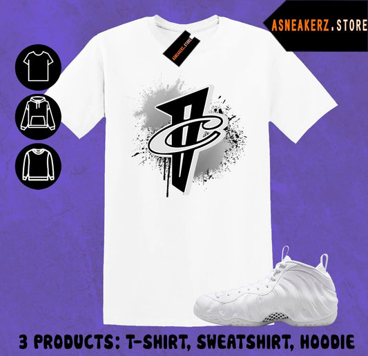 Tee Shirt Matching Foamposite One Triple White Match Sneaker Number 1 Cent Penny