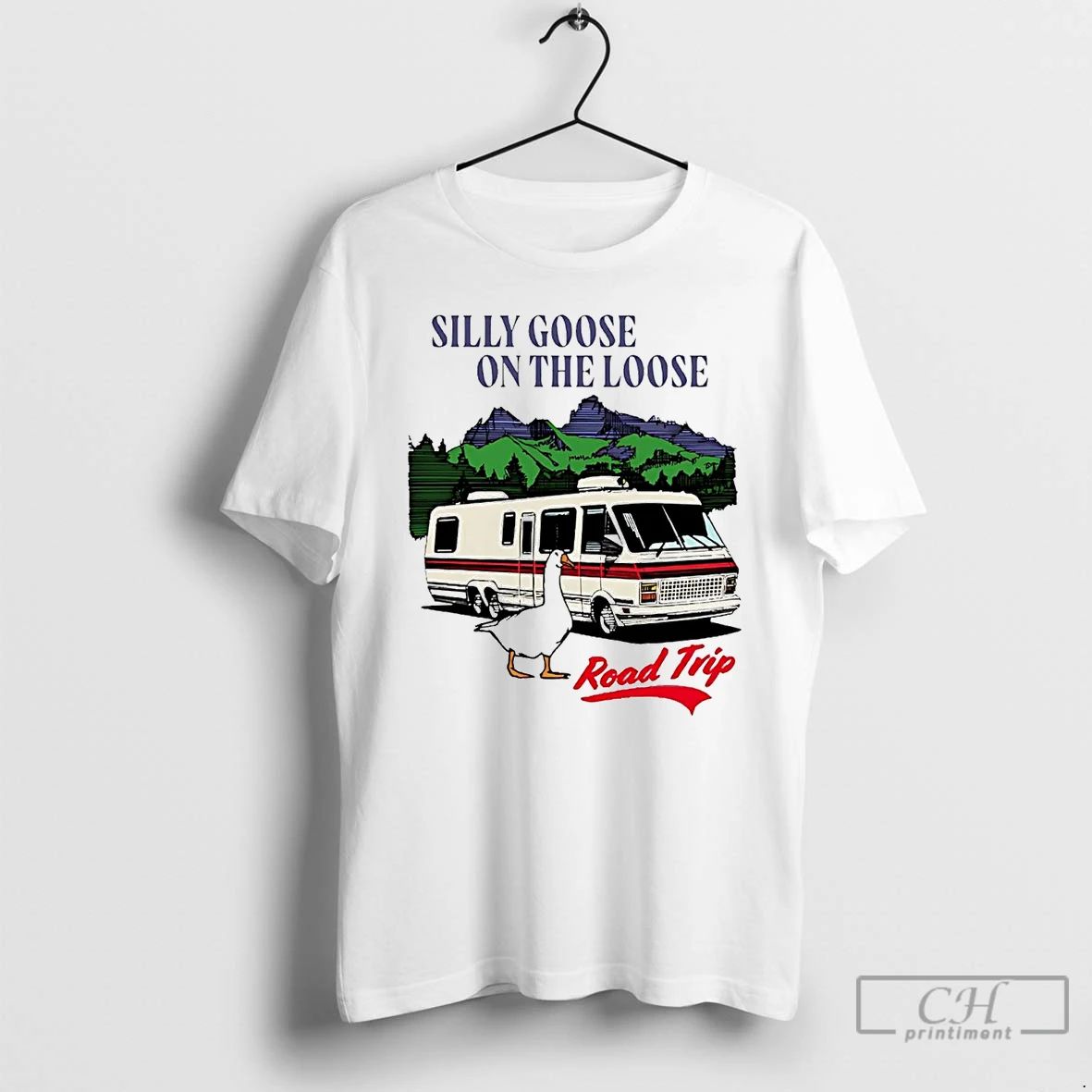 Premium Silly Goose On The Loose Road Trip T Shirts