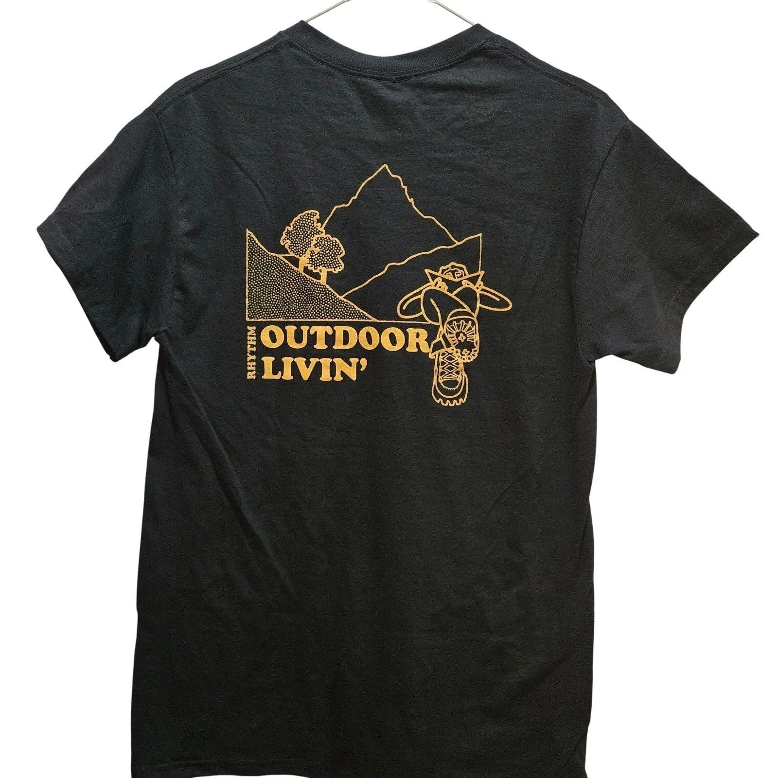 Rhythm Hiking Nature Men's Size Small Black Outdoor Livin NEW w/Tags! T Shirt