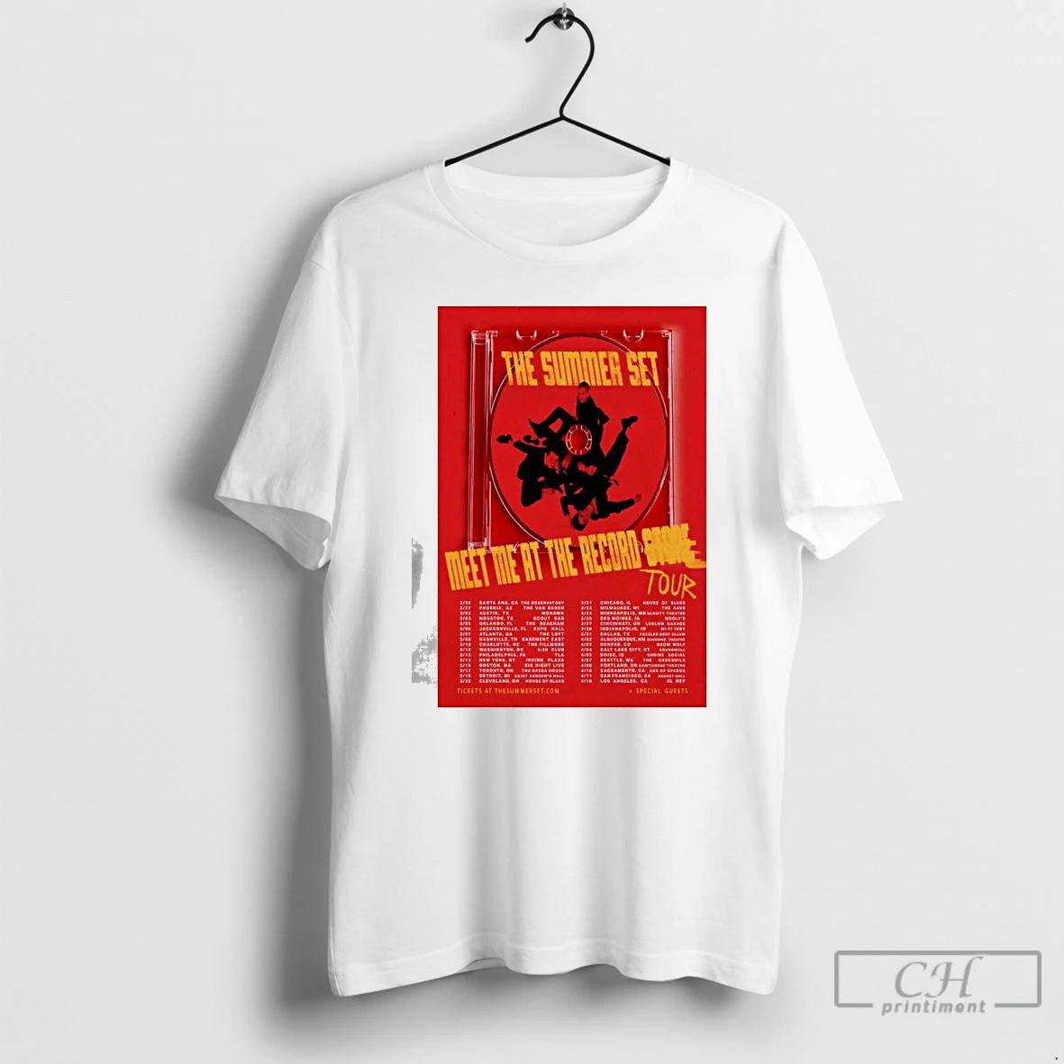 Premium The Summer Set Meet Me At The Record Tour 2026 T Shirts