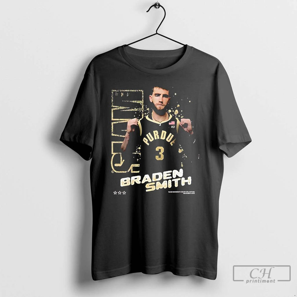 Premium Braden Smith Star Pose Purdue Boilermakers T Shirts