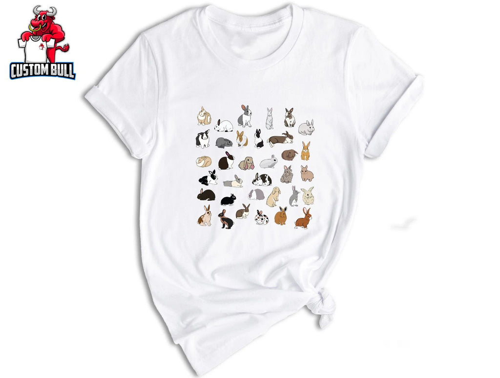 Type Of Rabbits T-Shirt, Bunny Shirt, Cute Rabbits Shirt, Animal Shirt