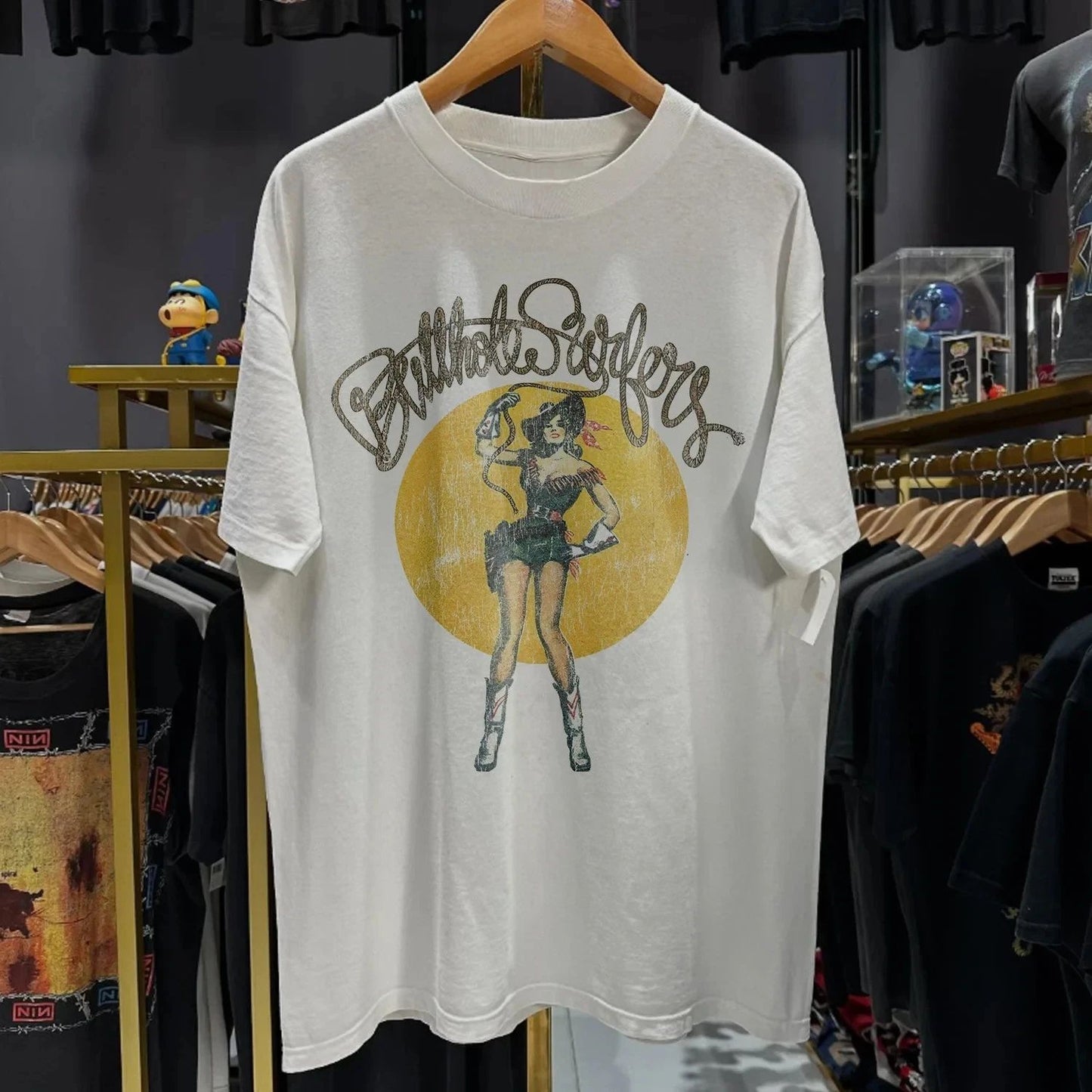 88' BUTTHOLE SURFERS 'COWGIRL'  white color reprint shirt AN56171