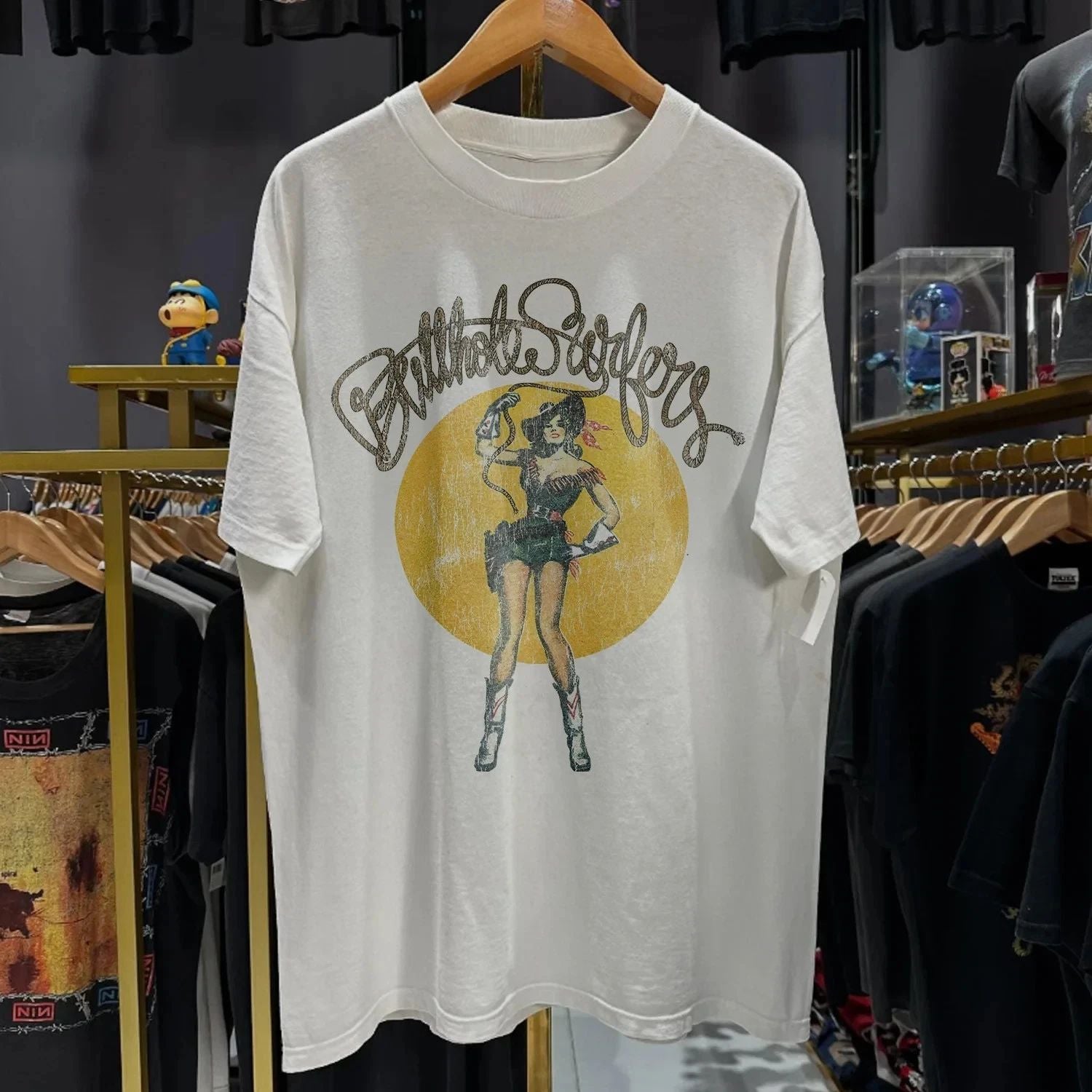 88' BUTTHOLE SURFERS 'COWGIRL'  white color reprint shirt AN56171