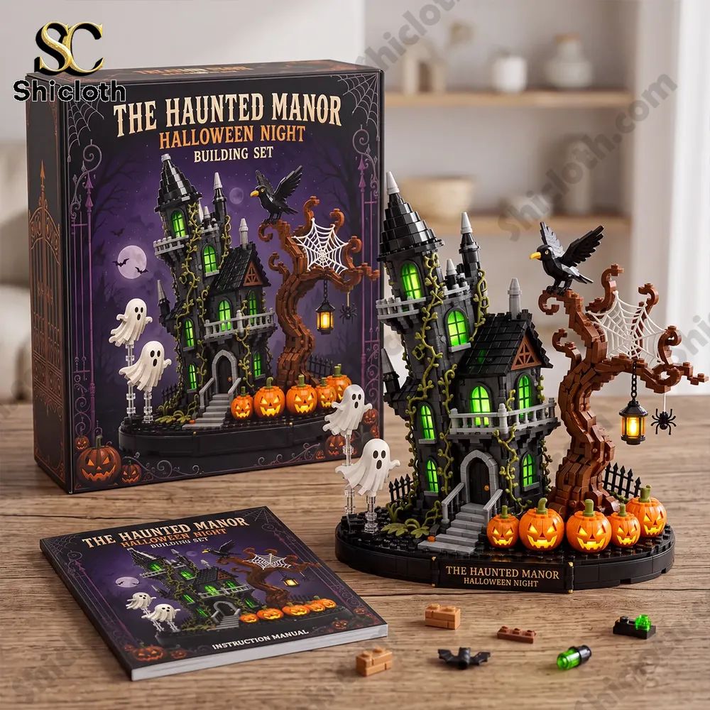 The Haunted Manor Halloween Night Building Brick Set