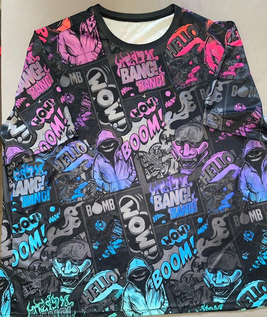 Graffiti Artist Street T-Shirt Men’s 5XL Unisex T-shirt Comics Graphic Tee