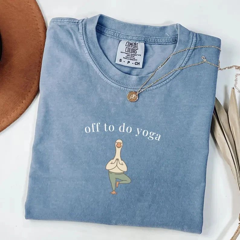 Funny Yoga Mom Goose Comfort Tee