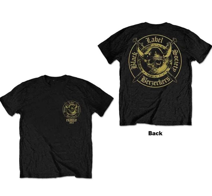 Black Label Society 'Berzerkers' Black T shirt