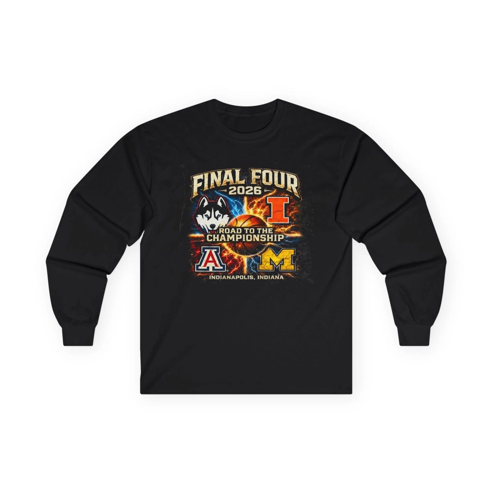 2026 Final Four Basketball Unisex Ultra Cotton Long Sleeve Tee