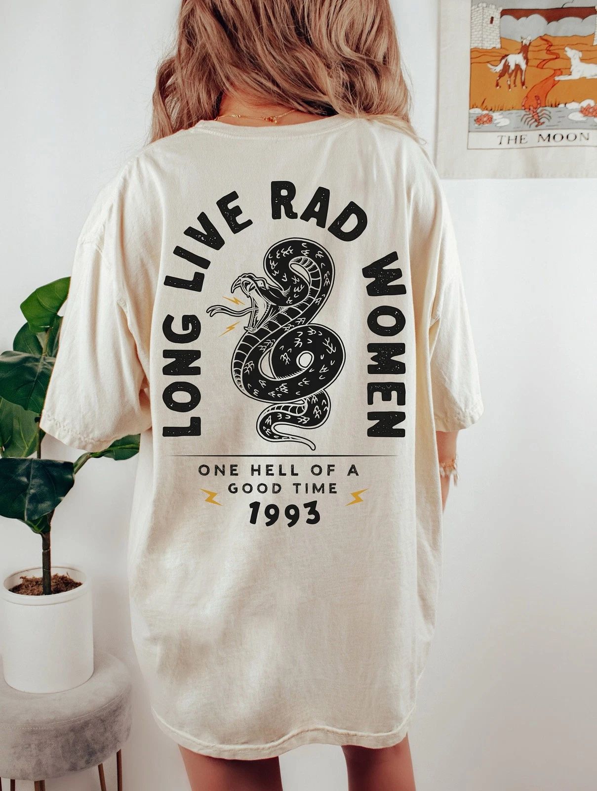 Long Live Rad Women Tee, Boho Snake Tee Tee, Tee, Vintage Inspire