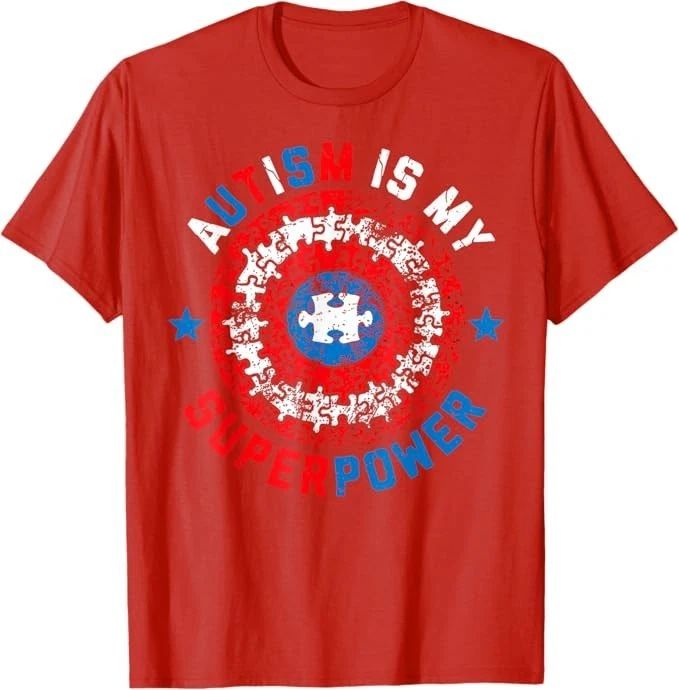 Autism is My Superpower Autism Awareness Autistic for Boys T-Shirt