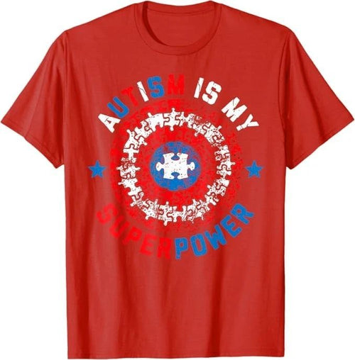 Autism is My Superpower Autism Awareness Autistic for Boys T-Shirt