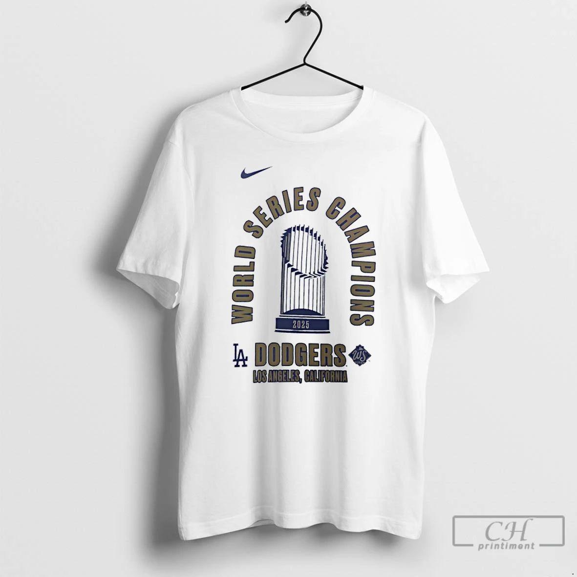 Classic 2025 World Series Champions Los Angeles Dodgers Trophies T Shirts