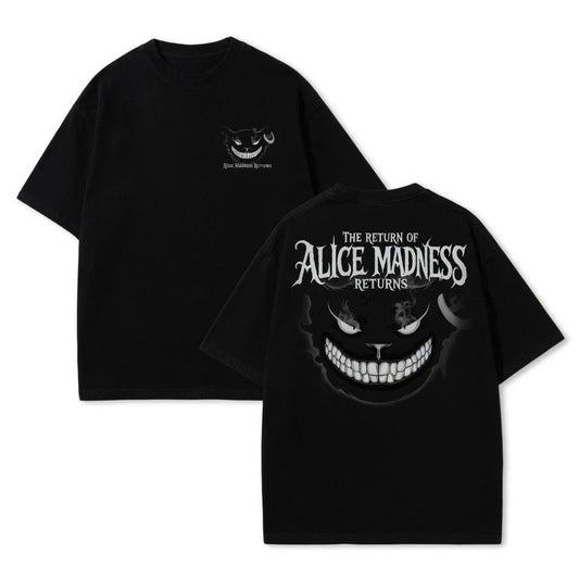 Alice Madness Returns Cheshire Cat Double Sided Vintage Tee Shirt