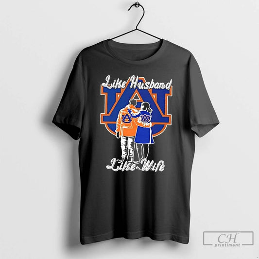 Classic Like Husband Like Wife Auburn Tigers T Shirts