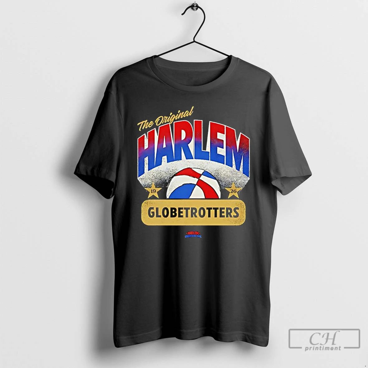 Classic The Harlem Globetrotters Retro Arc T Shirts