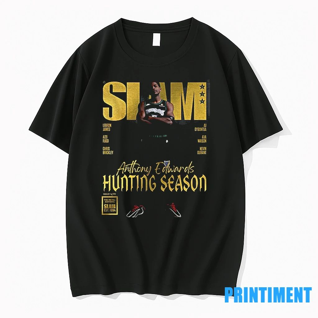 Slam Anthony Edwards Hunting Season Minnesota Timberwolves Nba Basketball Tshirts Sweater
