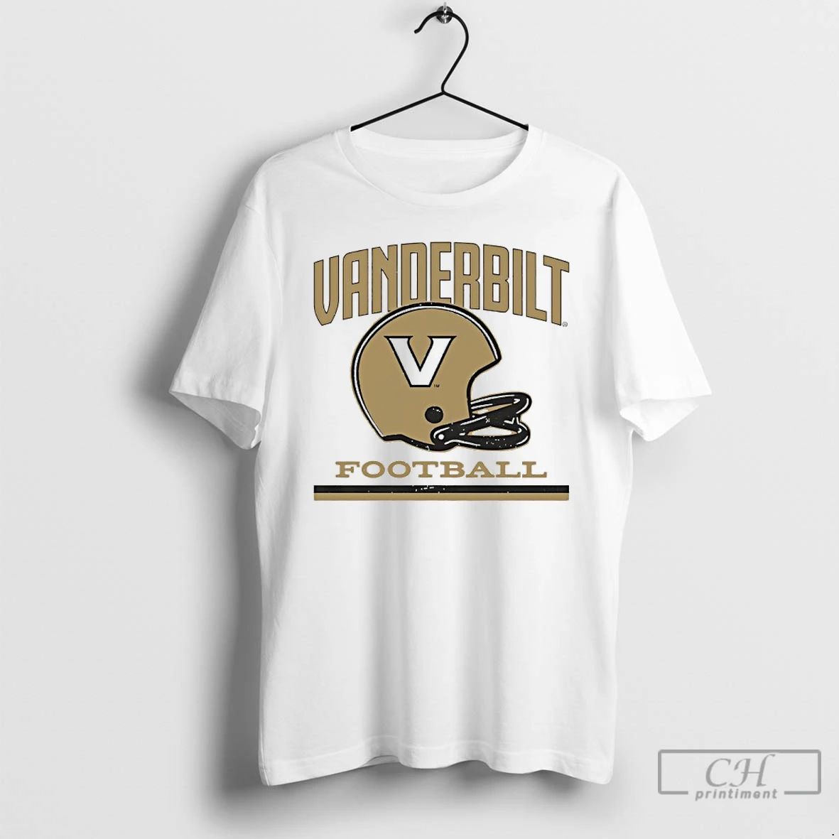 Classic Vanderbilt Commodores Football Vintage Helmet T Shirts