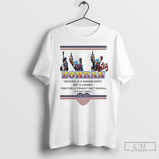Premium Zohran Mamdani Nyc Housing Is A Human Right Not A Luxury T Shirts