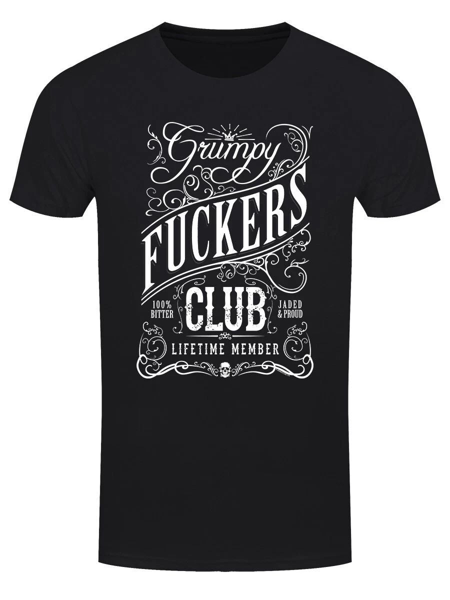 Grumpy F*ckers Club Heavyweight Cotton XX-Large Adult Humor T-Shirt Great Gift
