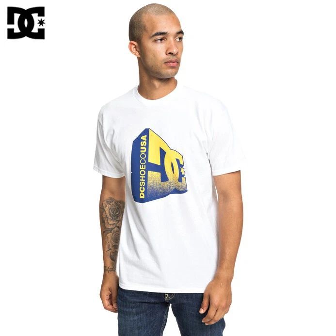 DC Shoes Captain Skateboard Skate T-Shirt Tee White Mens NWT NEW Streetwear Surf