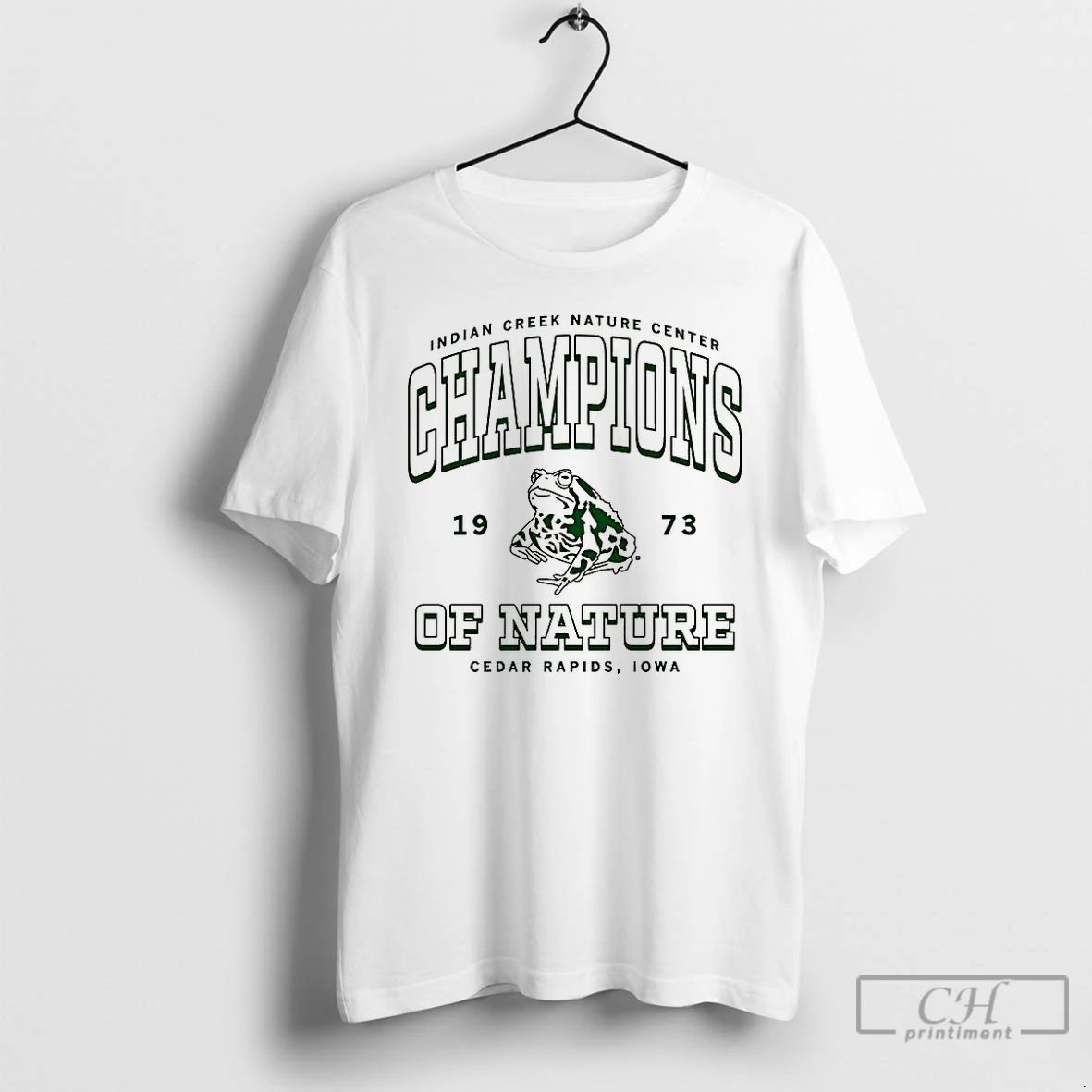 Premium Frog Indian Creek Nature Center Champions Of Nature Est 1973 T Shirts