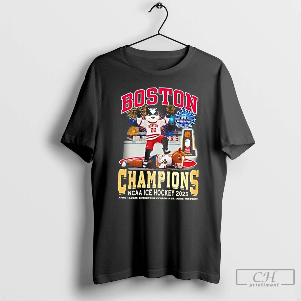Classic Ncaa Ice Hockey 2025 Boston Bruins Enterprise Center In St Louis Missouri T Shirts
