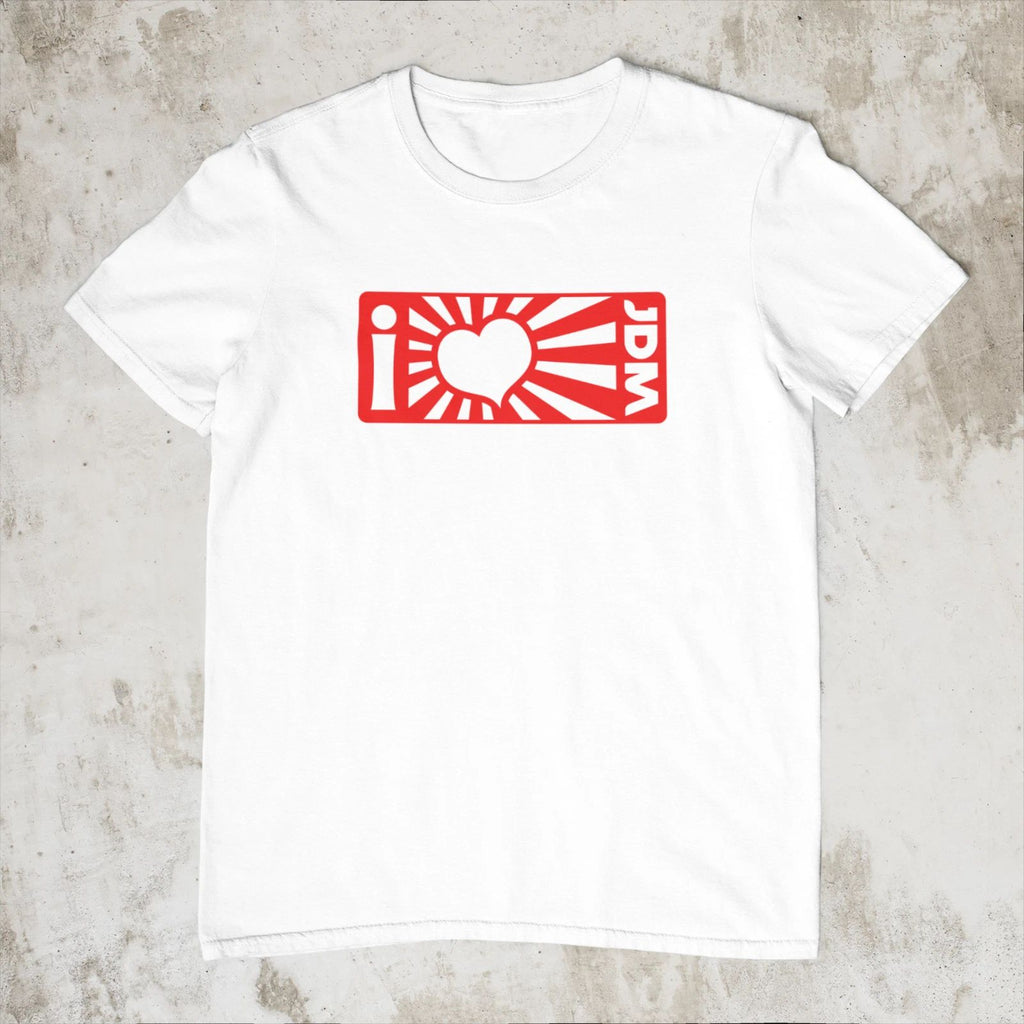 I Love JDM Japanese Car Printed Cotton Men's T-Shirt Top Tee Trendy Wear S - 3XL